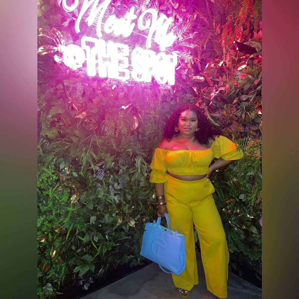 Mustard Yellow Linen 2-Piece | Gently Worn | Size L